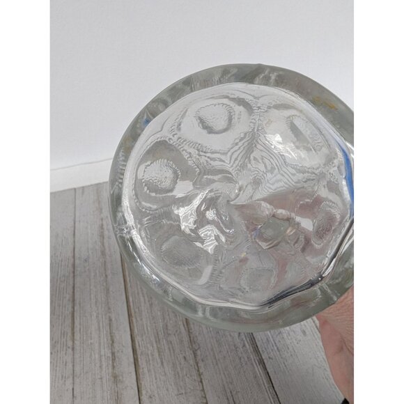 1902 EAPG Georgia Pattern Peacock Eye Feather Cut Glass Cruet Oil No Stopper - Picture 5 of 7